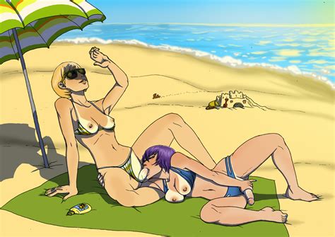 Commission Sunbathing Futa By Dontfapgirl Hentai Foundry