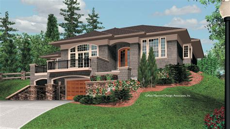 Basement Garage With Balcony Above Garage Floor Plans Basement House