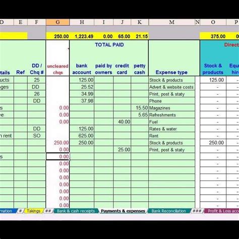 Basic Business Accounting Spreadsheet Pertaining To Simple Accounting