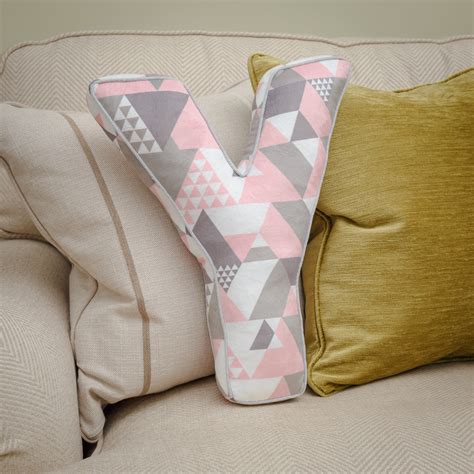 Letter Cushion Y Pink Letter Pillow Y Personalised Cushion Etsy