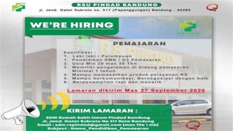 Pengurangan pph 21 bukan pegawai LOWONGAN KERJA di Rumah Sakit Umum Pindad Bandung untuk ...