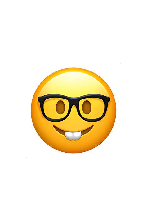 Nerd Face Emoji In Nerd Eyes Emoji Emoji