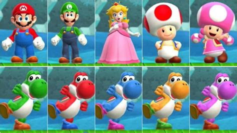 Super Mario Run All Characters Youtube