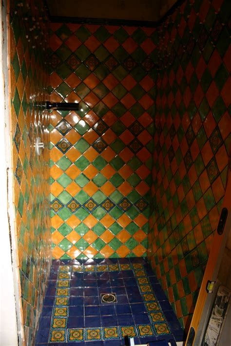Mexican Tile In The Shower Mexican Home Decor Gallery Mission Accesories Copper Sinks