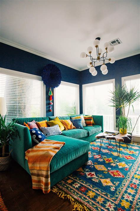 30 Bohemian Colorful Living Room