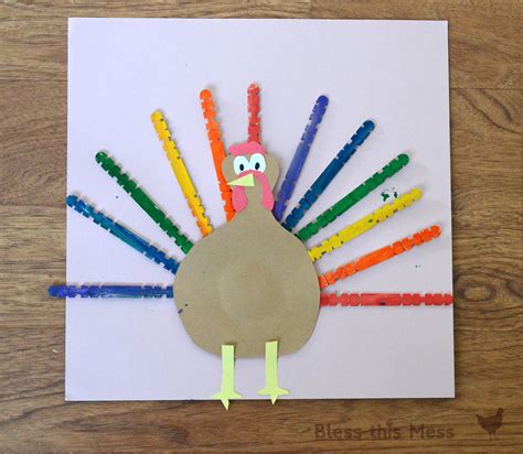 5 Easy Turkey Crafts for Kids - Bless This Mess