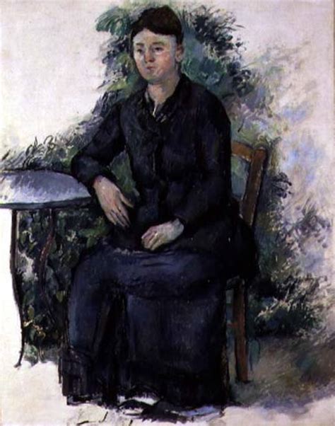Madame Cezanne In The Garden Paul Cézanne As Art Print Or Hand