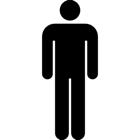 Male Familiar Man People One Silhouette Men Shape Standing Icon