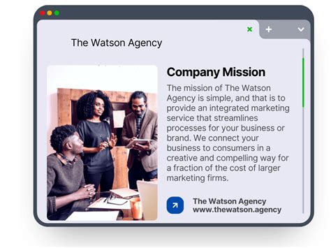 About Us The Watson Agency 1 Marketing Agency