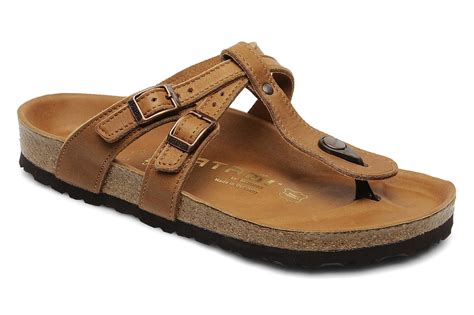 Tatami By Birkenstock Adana Cuir W Sandals In Brown At Uk