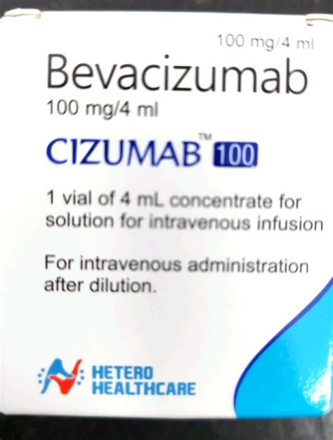 Cizumab 100 Mg Bevacizumab Injection Healthkind Pharma Id 23285654691