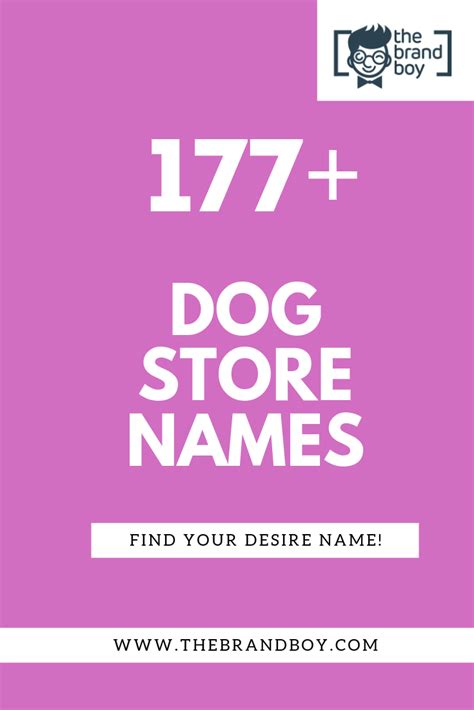 465 Best Dog Store Names Ever Video Infographic Artofit