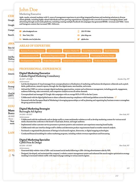 Best Job Winning Cv Templates For 2018 Download And Edit