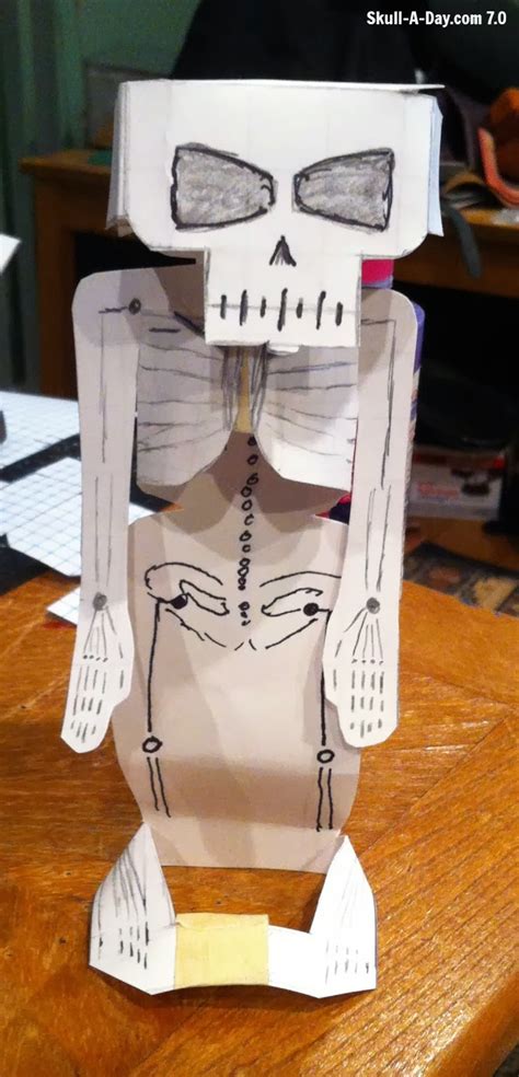 Folded Paper Skeleton