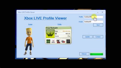 Xbox Live Profile Viewer Youtube