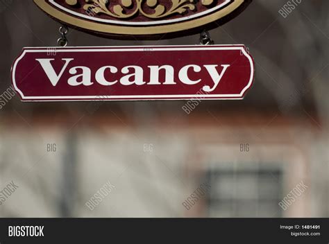 Vacancy Sign Image And Photo Free Trial Bigstock