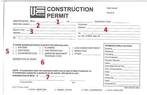 How To Fill Out A Construction Permit Township Of Florence