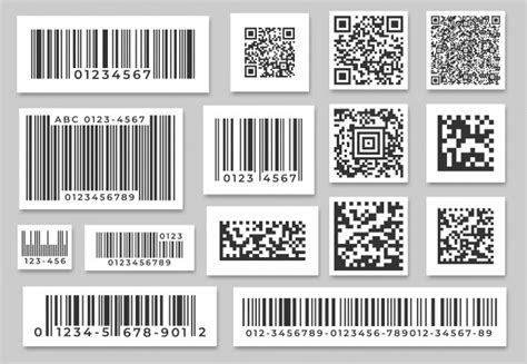 Barcode Labels Code Stripes Sticker Digital Bar Label And Retail