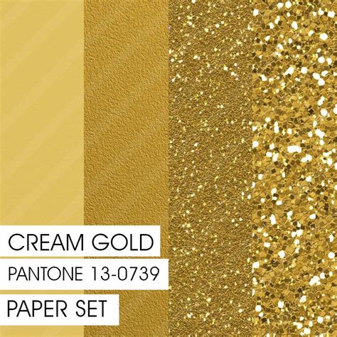 Pantone Cream Gold 13 0739 Spring 2016 Color Pairings Set 02 Pantone