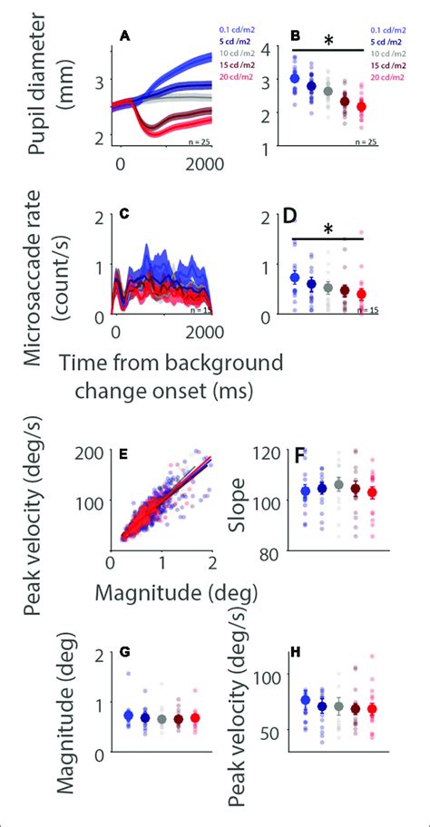 Effect Of Background Luminance Level On Microsaccade Behavior Pupil