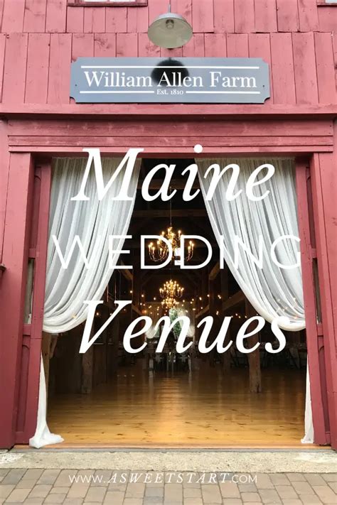 Maine Wedding Venues All Over The State A Sweet Start