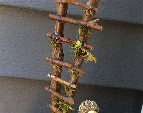 Rickety Ladder Fairy Ladder Handcrafted By Olive Fairy Etsy Cicely