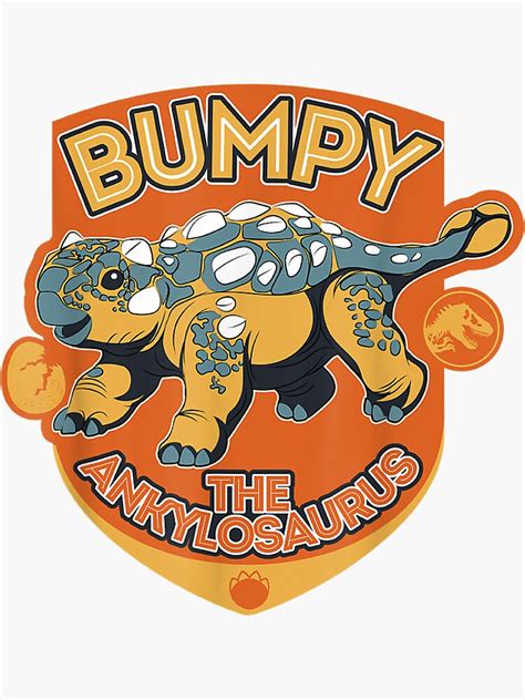 Jurassic World Camp Cretaceous Bumpy The Ankylosaurus Sticker For