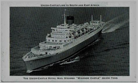 Purchase Union Castle Rms Windsor Castle Vintage Postcard Online