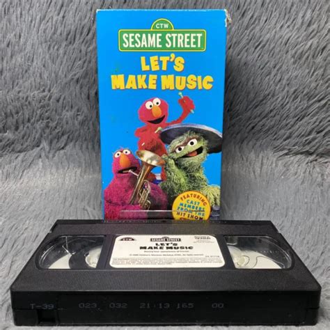 Sesame Street Lets Make Music Vhs 2000 Video Tape Jim Henson Muppets