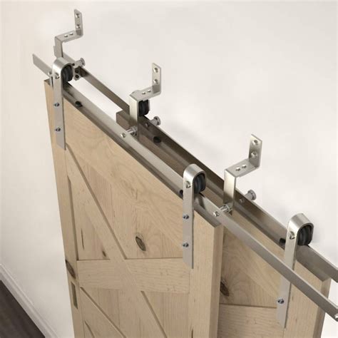 Modern Wall Mount Ceiling Bending Roller Stainless Steel Sliding Bypass