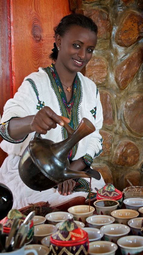 Ethiopian Girl Posing The Coffe Ceremony Gonder Ethiopia Ethiopian