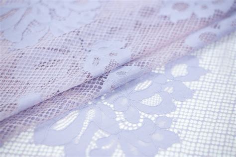 Light Lilac With Light Pink Guipure Lace Fabric Guipure Lace Lace