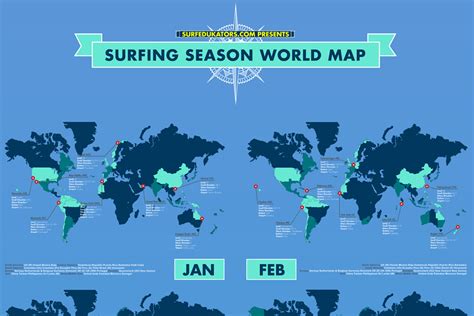 Awesome Surfing Season World Map Look What Marty Found
