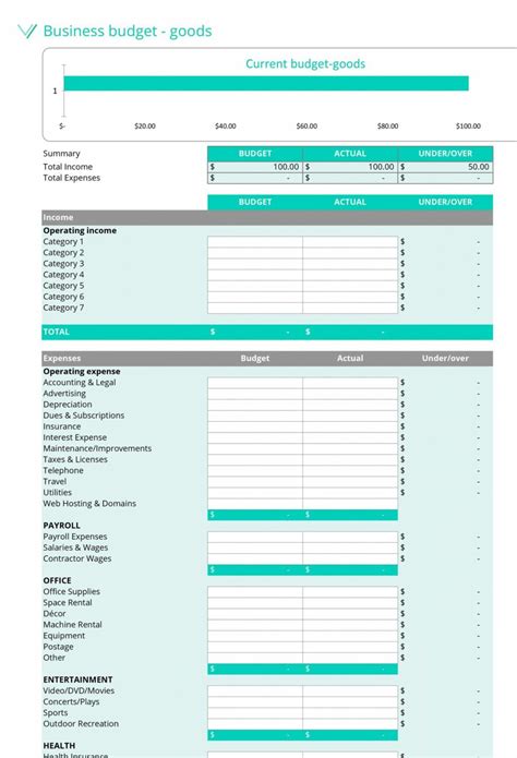 37 Handy Business Budget Templates Excel Google Sheets ᐅ Foundation