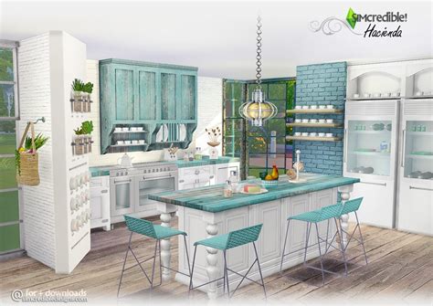 Sims 4 Ccs The Best Hacienda Kitchen By Simcredible