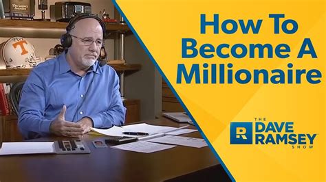 Nah i'm kidding, but what i've observed and experienced first hand, my rant would boil down to the following: How To Become A Millionaire - Dave Ramsey Rant - YouTube