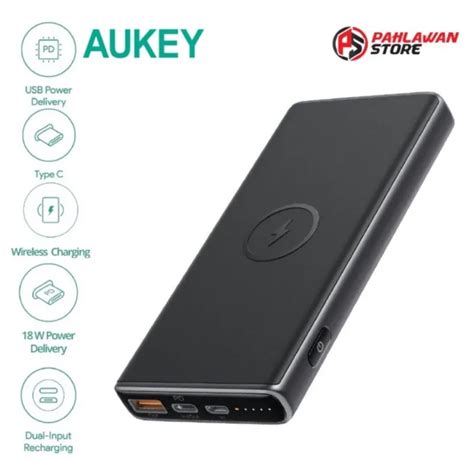 Aukey Pb Y32 Pd Qc 30 18w 10000mah Power Bank With Wireless Charging