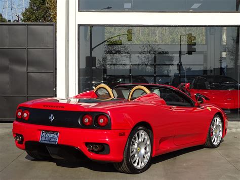 All the cars in the range and the great historic cars, the official ferrari dealers, the online store and the sports activities of a brand that has distinguished italian excellence around the world since 1947 2002 Ferrari 360 Spider Stock # 7098 for sale near Redondo ...