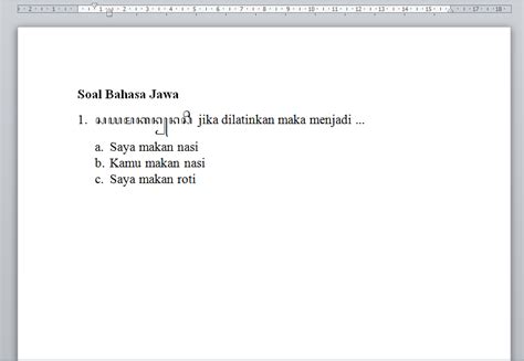 Namun pada pengajaran modern menuliskannya di atas garis. Cara Menulis Aksara Jawa dengan Benar di Komputer dan ...
