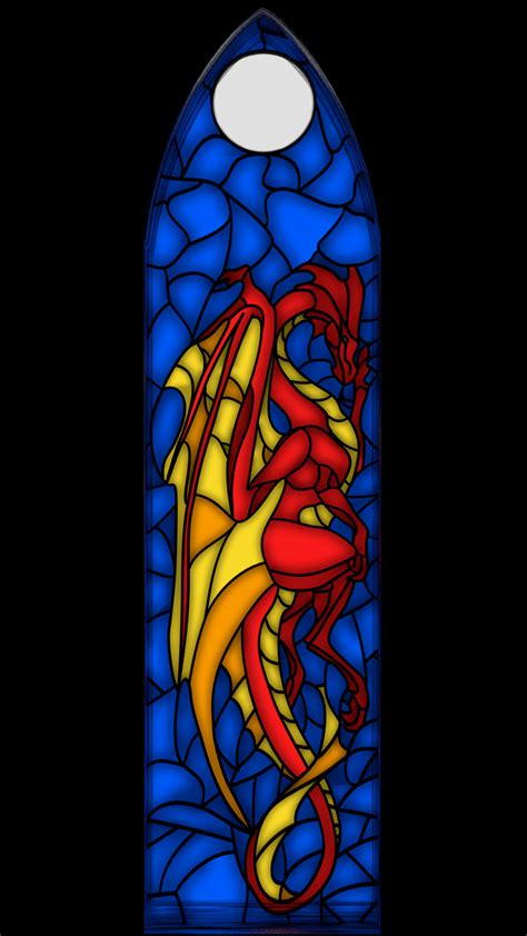 Dragon Stained Glass 3 By Tardifice On Deviantart Stained Glass Art Stained Glass Stained