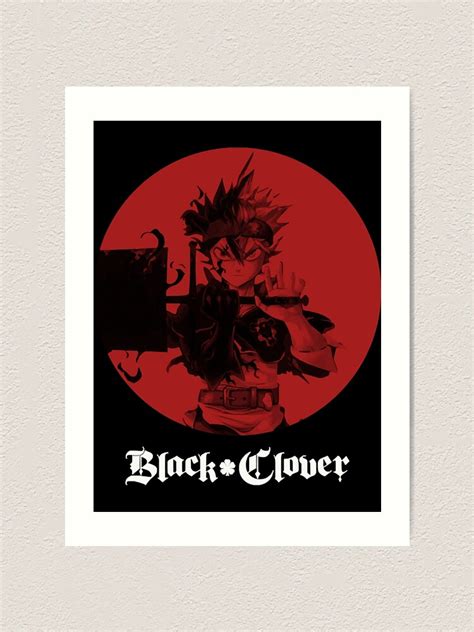 Asta Black Clover Art Print For Sale By Rembert98 Redbubble