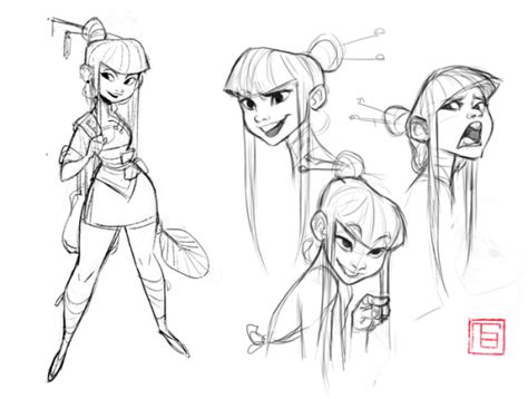 The Art Of Animation Cartoon Characters Sketch Character Sketch