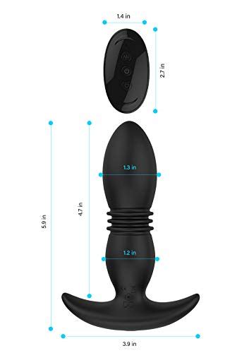 thrusting anal vibrator sex toy prostate massager for men 7 thrusting actions vibration modes