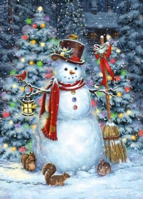 snowman  treeanimalssnowy scene christmas cards item   christmas mouse