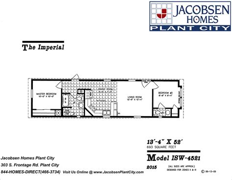 Two Bedroom Mobile Home Floor Plans