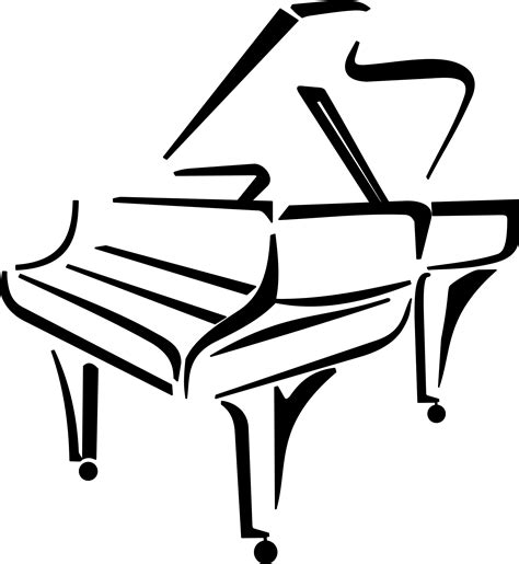 Piano Clipart Black And White Piano Black And White Transparent Free