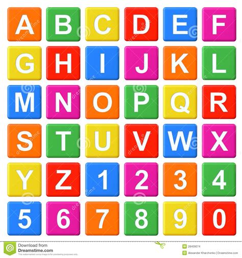 Alphabet Baby Blocks Stock Illustration Illustration Of Colorful
