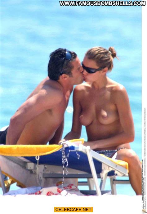 Alena Seredova Beach Celebrity Posing Hot Babe Topless Toples Beautiful