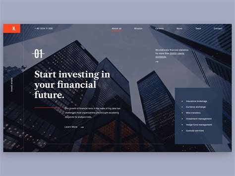 Financial Website Wip Financial Website Corporate Website Design