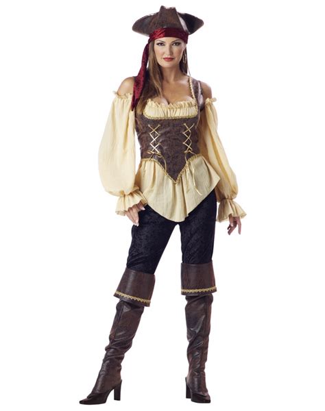 Rustic Pirate Lady Wench Deluxe Costume